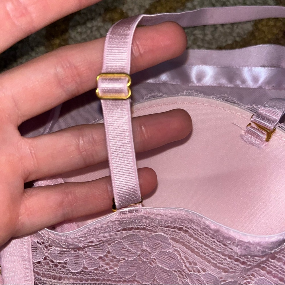 Daisy Fuentes size small baby pink lingerie top - Picture 5 of 10